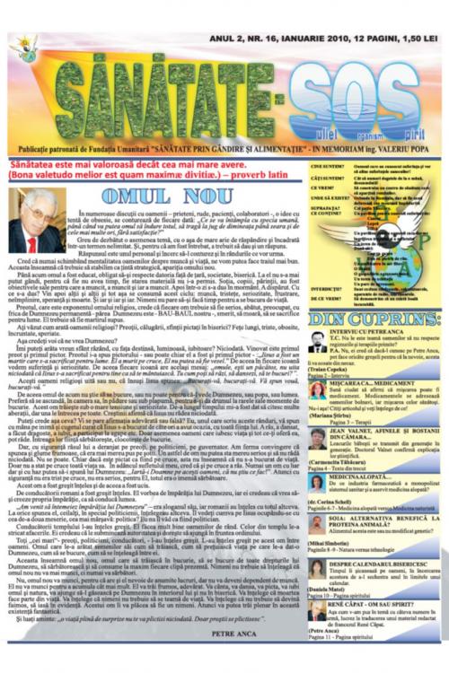 Revista Sănătate SOS - Nr 16 - Ianuarie 2010